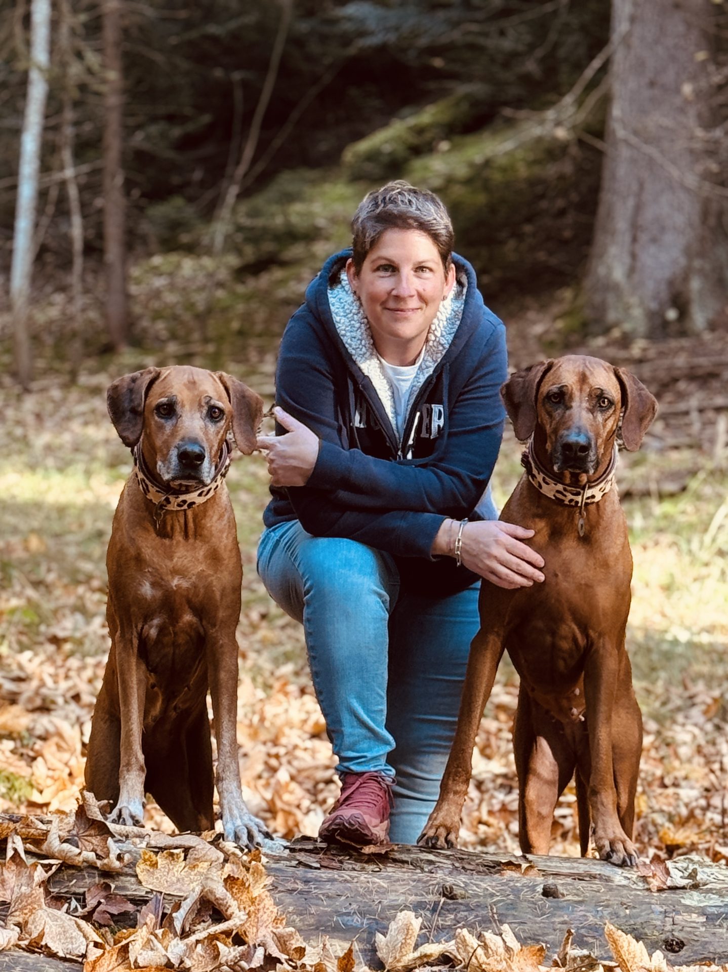 Portrait avec les chiennes